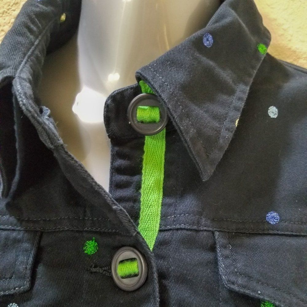 Ruby Rd Embroidered Denim Jacket size 10 - Picture 3 of 8
